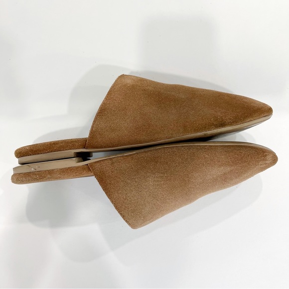 Treasure & Bond Brown Suede Pointy Toe Flat Mules Women's Size 9.5 - Picture 5 of 7